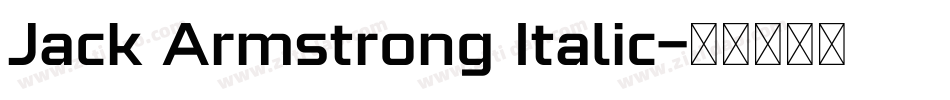 Jack Armstrong Italic字体转换